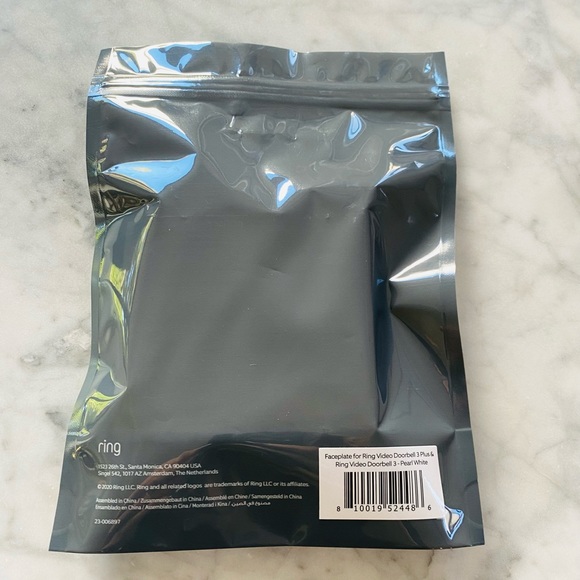 Faceplate for Ring Video Doorbell 3 and 3 Plus, “Blue Metal” (Navy) - Picture 3 of 3